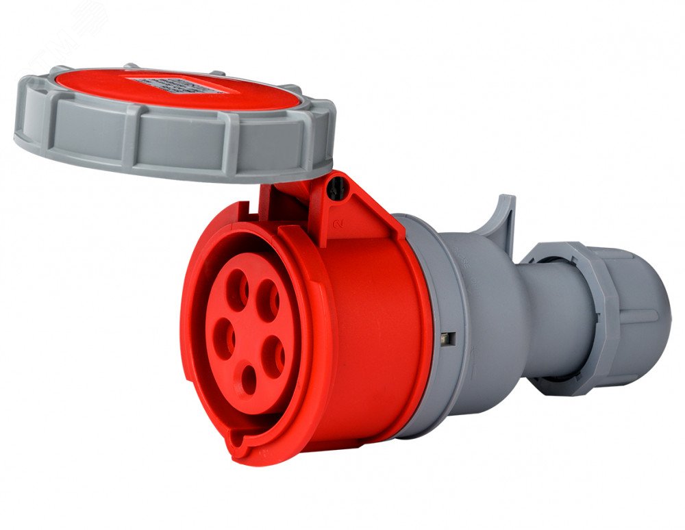 Изображение товара Розетка переносная 3Р+РЕ+N 16А IP67 Dekraft РП-103 промышленные разъемы