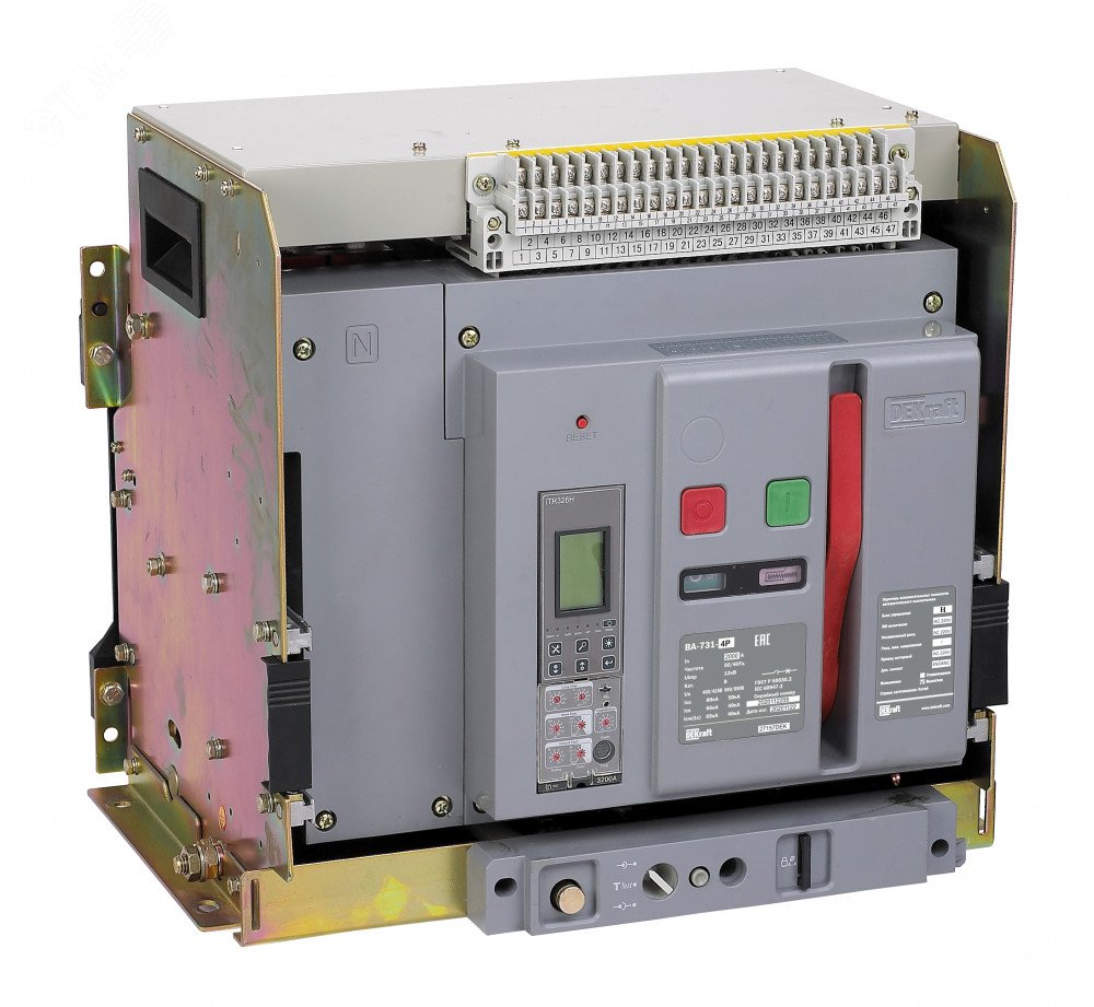 Изображение товара Автоматический воздушный выключатель ВА-731 DEKraft 800А 80кА 4P с блоком управления H