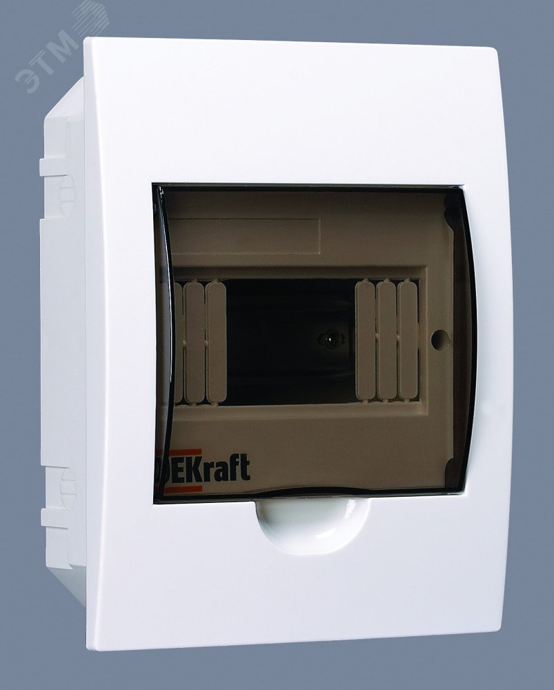 Щит распределительный встраиваемый ЩРВ-П-6 IP41 пластиковый прозрачная дверь 31002DEK Dekraft - превью
