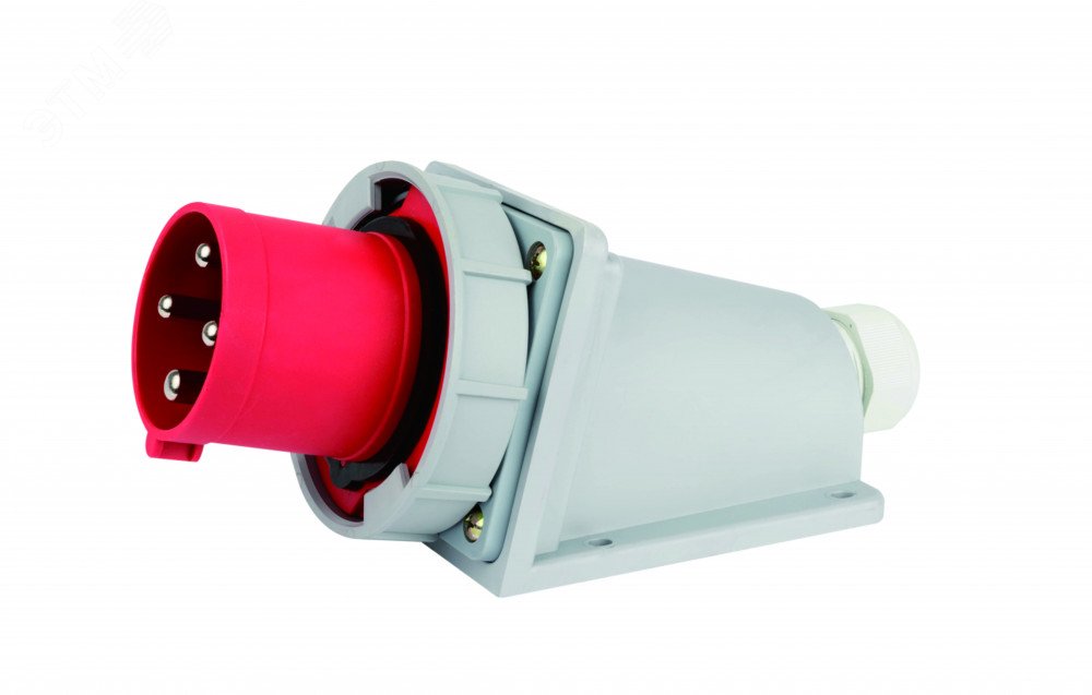 Изображение товара Стационарная силовая вилка серии ВС-103 Dekraft, IP67, 63А 380-415В