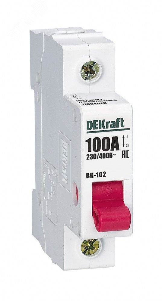 Выключатель нагрузки 1п ВН-102 100А 17004DEK Dekraft - превью 2