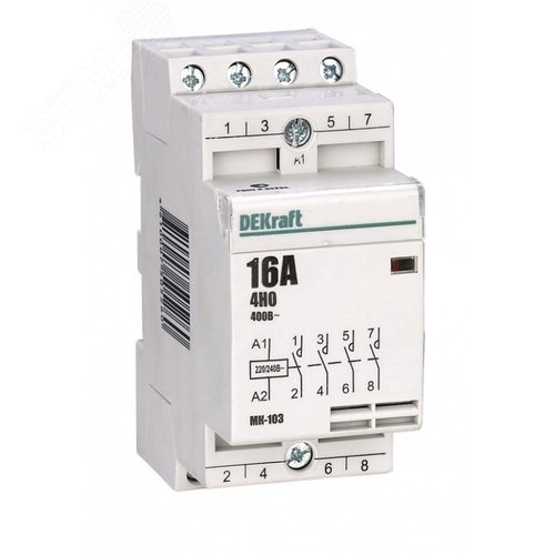 Изображение товара Контактор модульный 4НО 16А 230В МК-103 (шт)