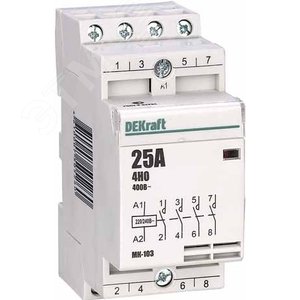 Контактор модульный 4НО 16А 230В МК-103 - фото 4