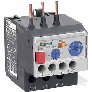 Реле электротепловое для контакторов 09-18A 0.50-0.70А РТ-03 23105DEK Dekraft - 2
