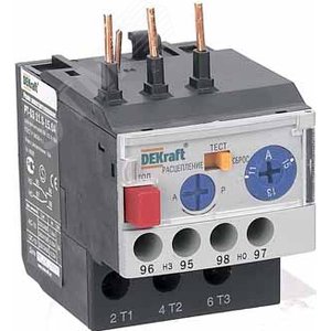 Реле электротепловое для контакторов РТ-03 09-18A 11.0-15.0А 23116DEK Dekraft - 2