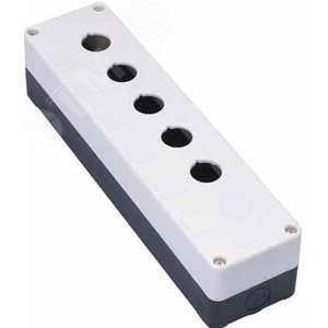 Пост кнопочный Ф22 5 мест КП-101 с кабельным вводом для устройств сигнализации и управления белый - фото 4