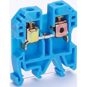 Зажим наборный 50А 6 мм.кв ЗН-101 синий - фото 2