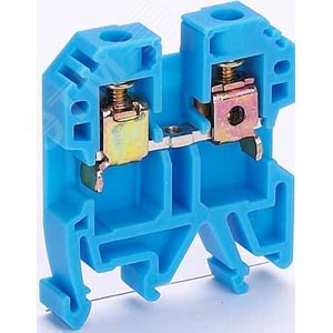 Зажим наборный 50А 6 мм.кв ЗН-101 синий - фото 3