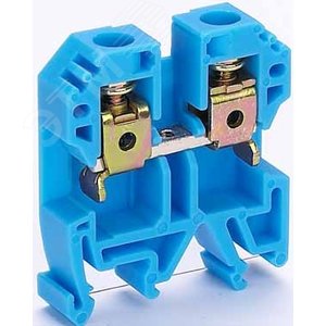 Зажим наборный 70А 10 мм.кв ЗН-101 синий - фото 2