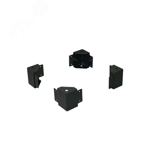 Изображение товара Угловые элементы цоколя 100мм, RAL9005, 4шт DekraftUno (упак)