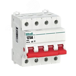 Изображение товара Выключатель-разъединитель 4Р 125А ВН-105 (шт)