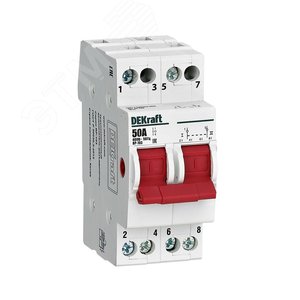 Изображение товара Выключатель-разъединитель трехпозиционный 2P 50A ВР-103 (шт)