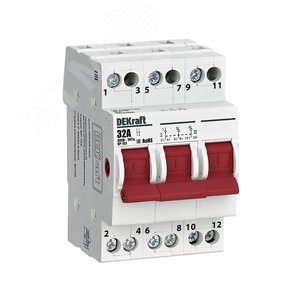 Изображение товара Выключатель-разъединитель трехпозиционный 3P 32A ВР-103 (шт)