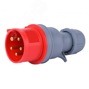 Изображение товара Вилка кабельная переносная 3Р+РЕ+N 16А 380В IP44 ВП-103 (шт)