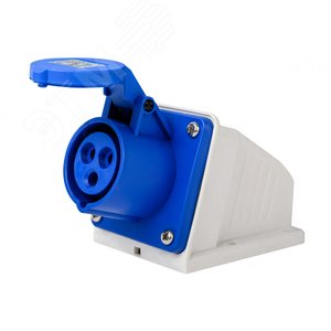 Изображение товара Розетка стационарная 2Р+РЕ 32А 220В IP44 РС-103 (шт)