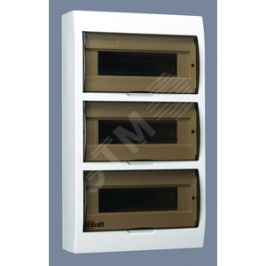 Щит распределительный навесной ЩРн-36 IP41 пластиковый прозрачная дверь