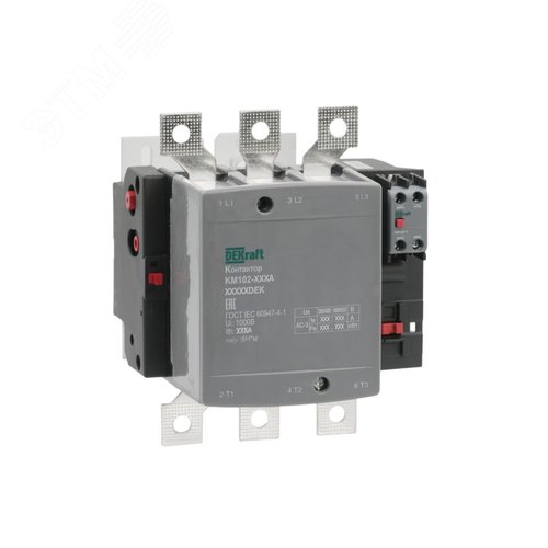 Контактор 225А 380В АС АС3 АС4 1НО+1НЗ КМ-102 - фото 2