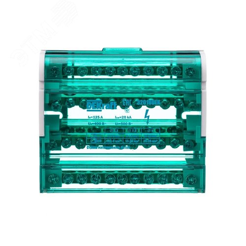 Кросс-модуль на DIN-рейку 4х11 групп, 125А ШН-103 DEKraft - фото 2