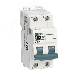 Изображение товара Выключатель автоматический 2P C кривая 63A 500В DC ВА-105 (шт)