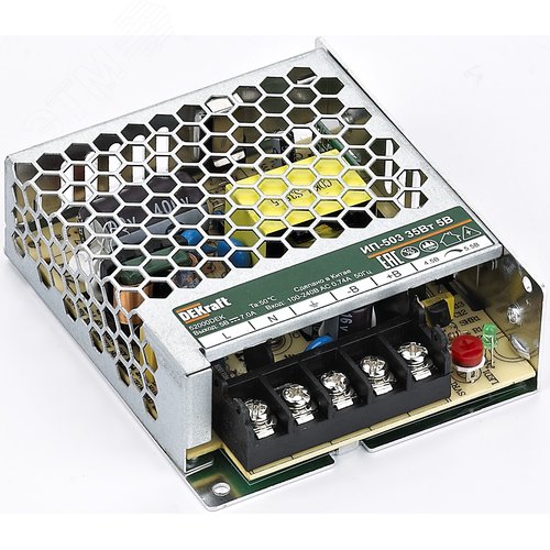 Изображение товара Источник питания импульсный 35Вт 5В 7А ИП-503 (шт)