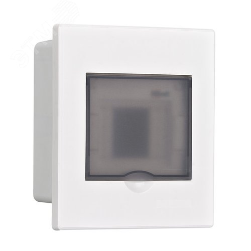 Корпус пластиковый навесной с прозрачной дверью 1 ряд 4 модуля IP41 ЩРН-П - фото 1