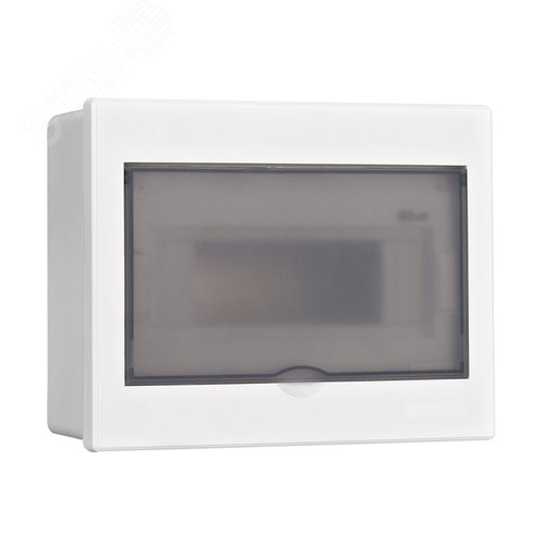 Изображение товара Корпус пластиковый встраиваемый с прозрачной дверью 1 ряд 9 модулей IP41 ЩРВ-П (шт)