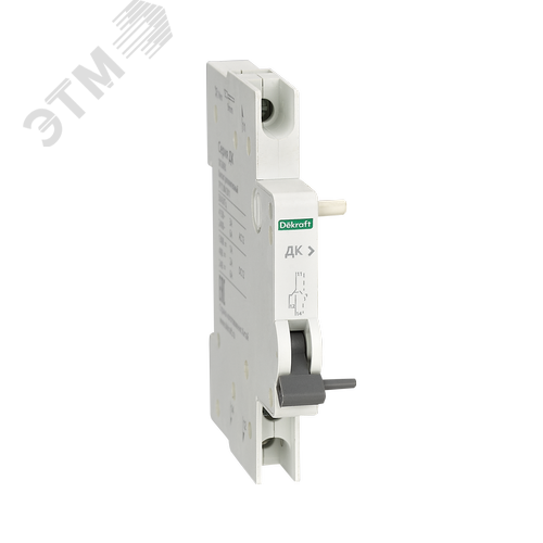 Контакт дополнительный ДК-201 AC-12: Ue/Ie:AC415В/3A, AC240В/6A DC-12: Ue/Ie:DC130В/1A, DC48В/2A, DC24В/6A - фото 1