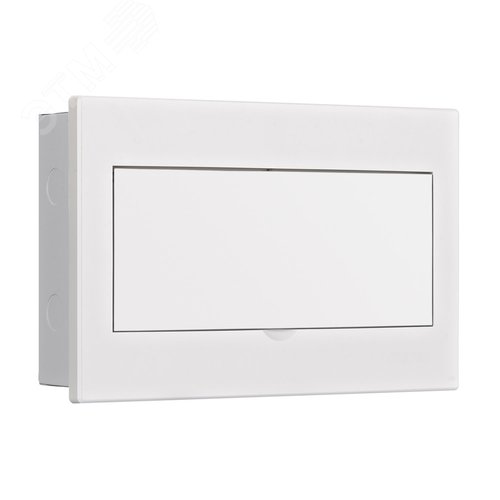 Корпус встраиваемый с белой дверью 1 ряд 13 модулей IP41 ЩРВ-М - фото 1