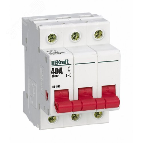 Изображение товара Выключатель нагрузки 3п 40А ВН-102 (шт)