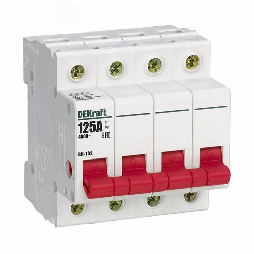 Выключатель разъединитель_ВН102-4Р-125А - фото 1