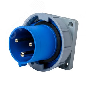 Изображение товара Вилка для скрытой проводки 2Р+РЕ 16А 220В IP67 ВЩ-103 (шт)