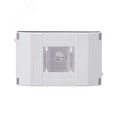 Корпус пластиковый навесной 2-4 модуля IP30 БЕЛЫЙ ЩРН-П-2/4 - фото 3
