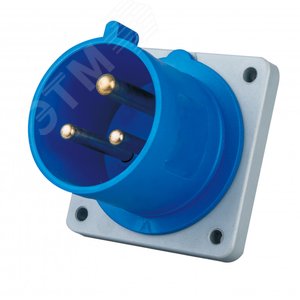 Изображение товара Вилка для скрытой проводки 2Р+РЕ 16А 220В IP44 ВЩ-103 (шт)