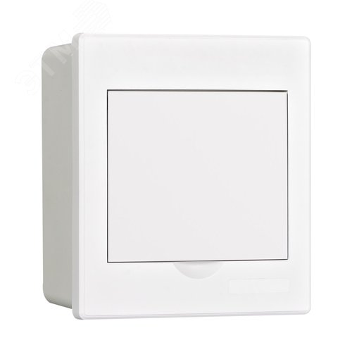 Корпус пластиковый навесной с белой дверью 1 ряд 4 модуля IP41 ЩРН-П - фото 1