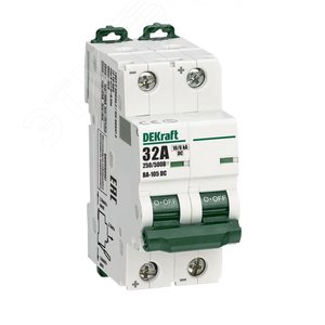 Изображение товара Выключатель автоматический 2P C кривая 32A 500В DC ВА-105 (шт)