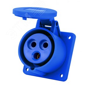 Изображение товара Розетка для скрытой проводки 2Р+РЕ 32А 220В IP44 РЩ-103 (шт)