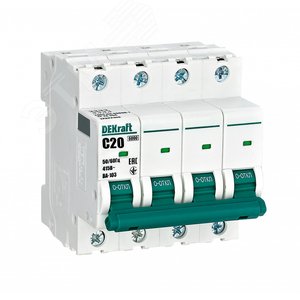 Изображение товара Выключатель автоматический ВА-103 4P 20А C 6кА новый (шт)