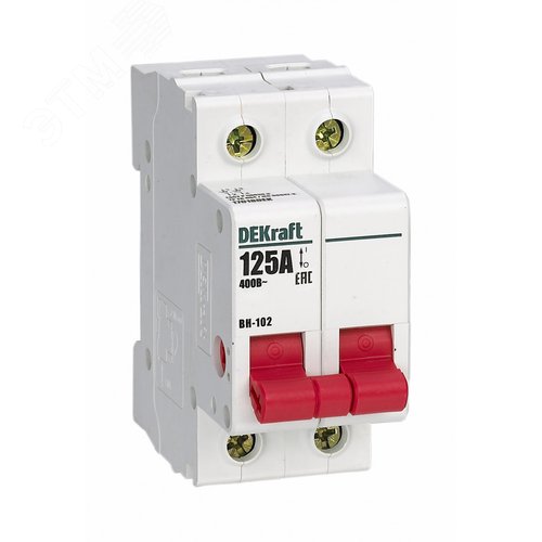 Изображение товара Выключатель-разъединитель 2Р 125А ВН-102 (шт)