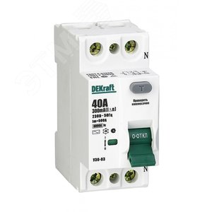 Выключатель дифференциального тока (УЗО) 2P 80А 300мА AC УЗО-03 6кА