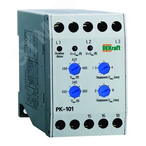 Реле контроля фаз РК-101 380В тип 01 (23300DEK)
