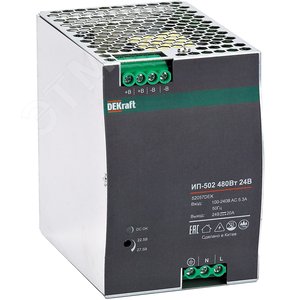 Изображение товара Источник питания импульсный 480Вт 24В 20А ИП-502 (шт)