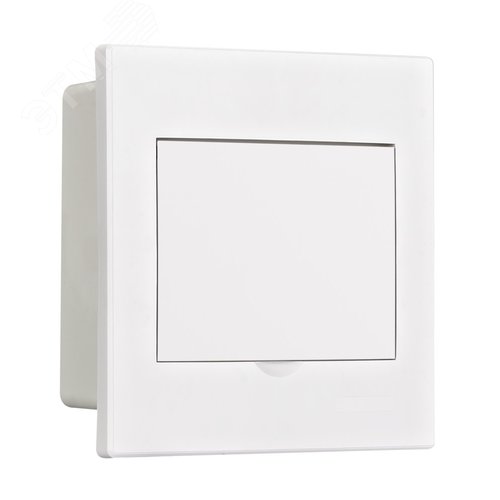 Корпус пластиковый встраиваемый с белой дверью 1 ряд 6 модулей IP41 ЩРВ-П - фото 1