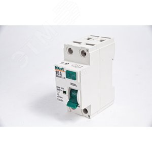 Выключатель дифференциального тока (УЗО) 2п 16А 30мА тип AC 6кА
