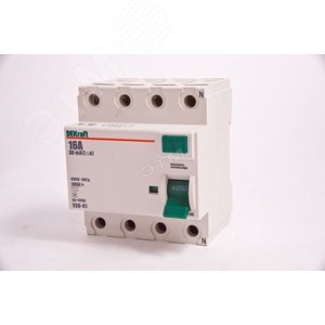 Выключатель дифференциального тока (УЗО) 4п 16А 30мА тип AC 6кА