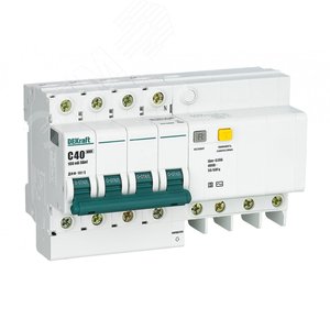 Изображение товара Выключатель автоматический дифференциального тока (Автоматический выключатель дифференциального тока АВДТ) 4P 40A 100мА ACS селективный ДИФ-101 S (шт)