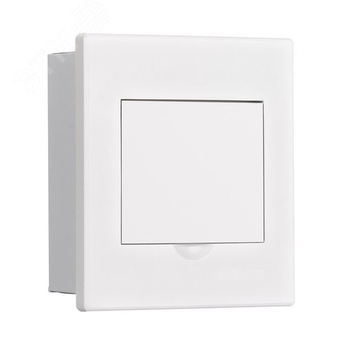 Изображение товара Корпус встраиваемый с белой дверью 1 ряд 4 модуля IP41 ЩРВ-М (шт)