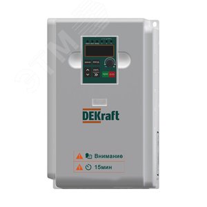 Изображение товара Преобразователь частоты DEKV060-7.5/11кВт 3 фазы 380В с торм. модулем (шт)