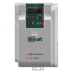 Изображение товара Преобразователь частоты DEKV060-3.7/5.5кВт 3 фазы 380В с торм. модулем (шт)