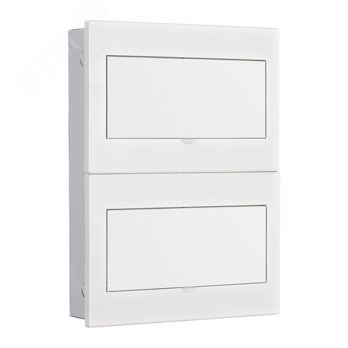 Изображение товара Корпус встраиваемый с белой дверью 2 ряда 26 модулей IP41 ЩРВ-М (шт)