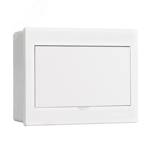 Корпус пластиковый навесной с белой дверью 1 ряд 9 модулей IP41 ЩРН-П - фото 1